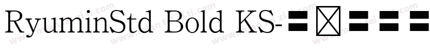 RyuminStd Bold KS字体转换